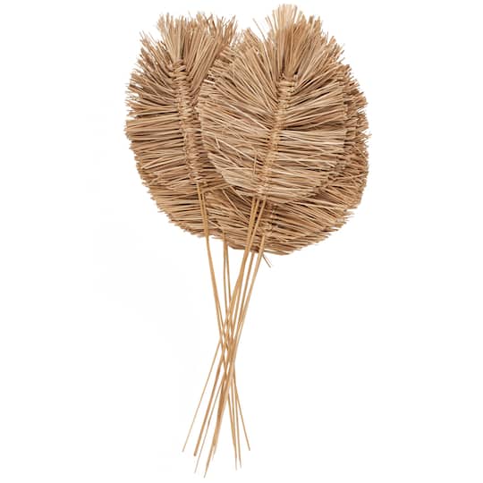 32" Brown Dried Grass Spear-Shaped Foliage with Sharp Stems